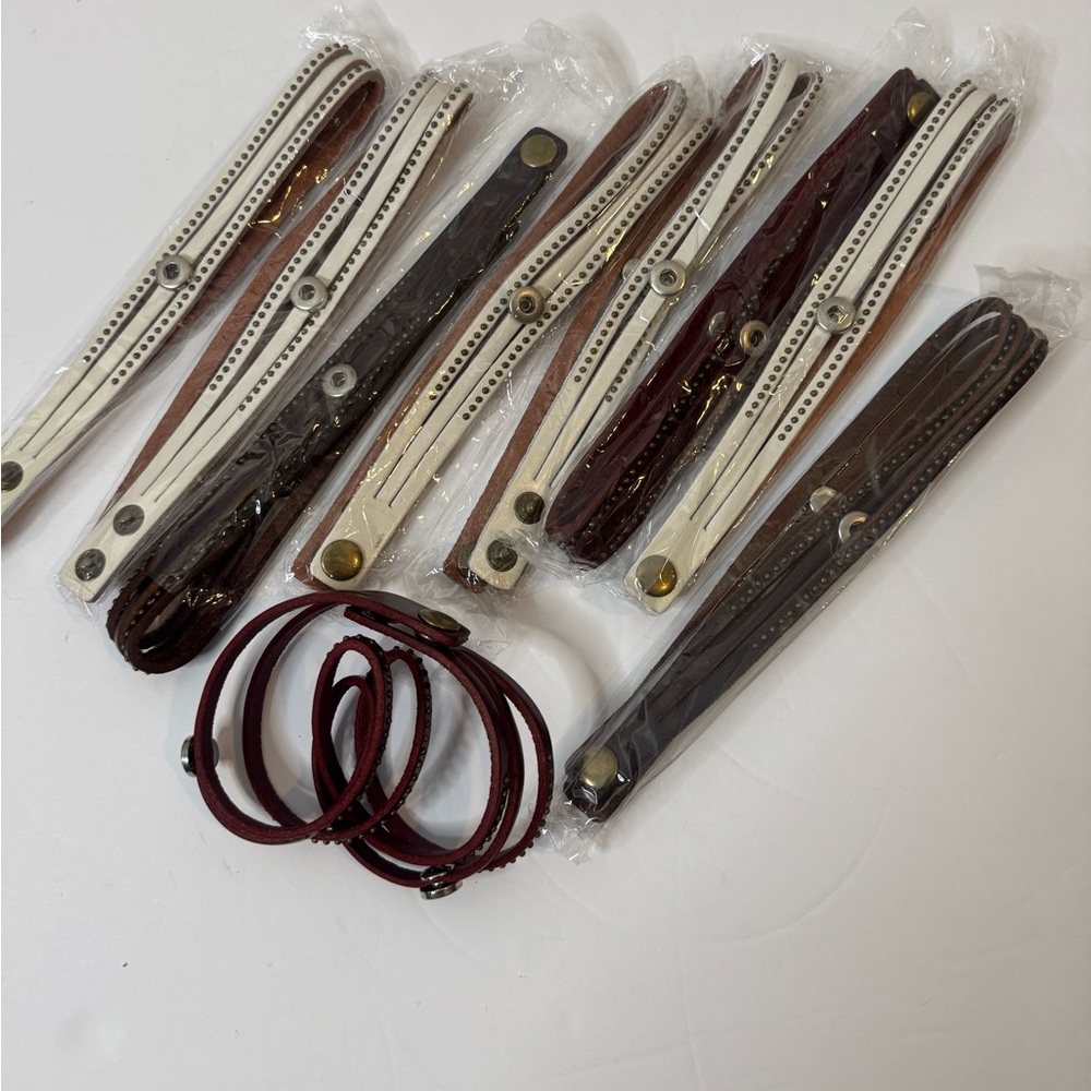 (9) GingerSnap Button Arm Bracelets(BUTTONS NOT INCLUDED)